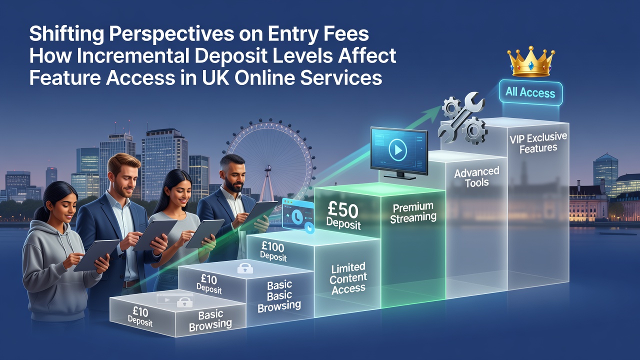 Comparison of feature availability at different deposit amounts in online gaming
